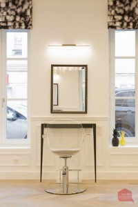 Création, conception et décoration du salon de coiffure MGB sur Chantilly