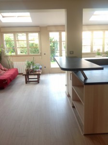 Travaux de  rénovation et décoration d'un espace ouvert sur Crépy en Valois