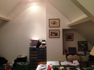 Aménagement sur-mesure d'un espace bureau en sous-pente sur Senlis