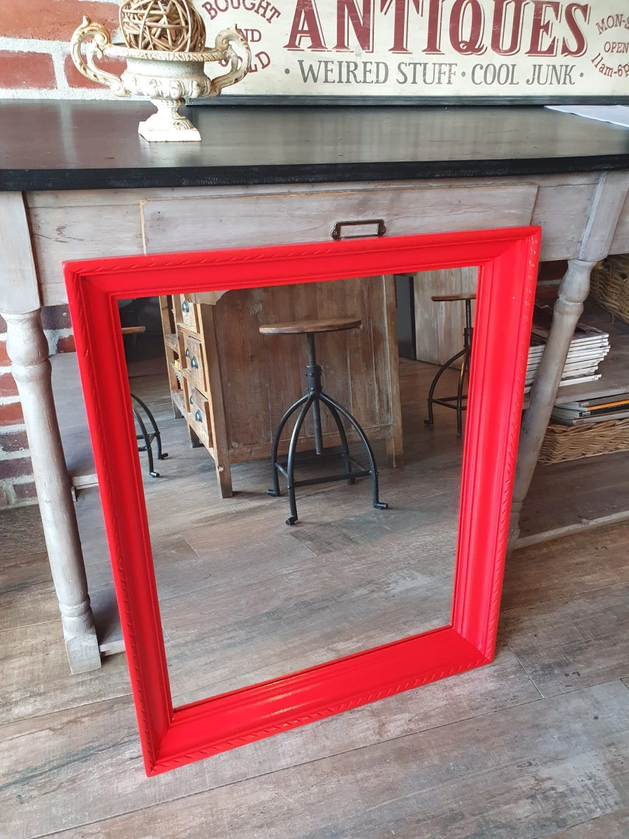 Miroir chiné et relooké