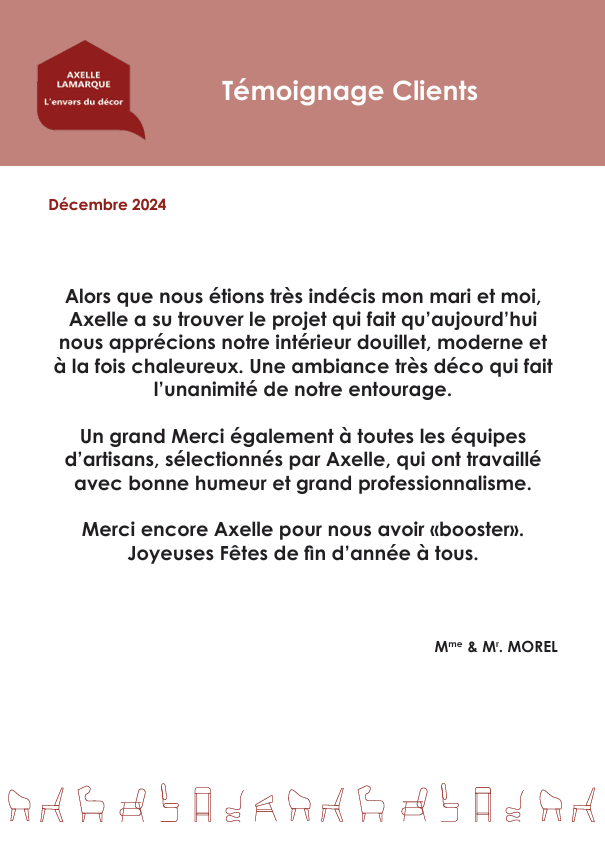 Témoignage M.& Mme. Morel