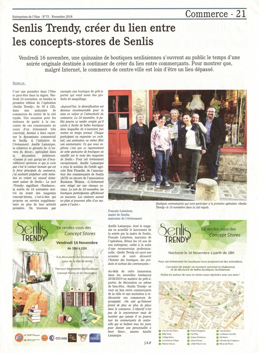 Entreprises de l'Oise - Senlis Trendy