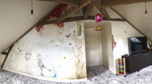 Création d'un décor pour une salle de jeux sur Clermont