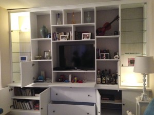 Création d'un meuble sur mesure dans un salon sur Senlis