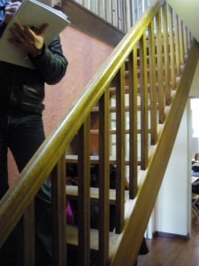 Relooking d'une entrée avec escalier