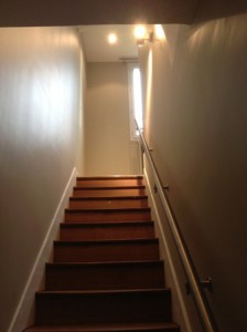 Relooking d'une entrée avec escalier