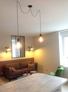 Conception d'une cuisine dans un espace ouvert sur séjour près de Senlis
