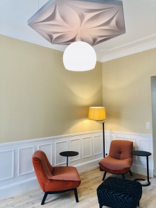 Décoration et Agencement de bureaux  pour un Cabinet d‘expertise Comptable  - Salle d’Attente -