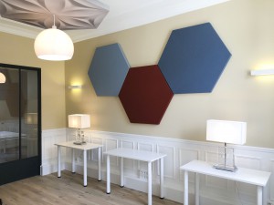 Décoration et Agencement de bureaux  pour un Cabinet d‘expertise Comptable  - Salle d’Attente -