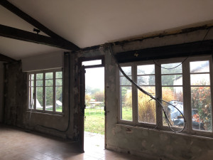 Rénovation d'une grange entre Senlis et Chantilly