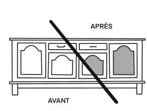Meubles sur mesure chinés