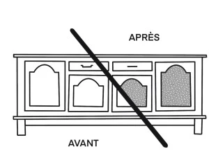Meubles sur mesure chinés